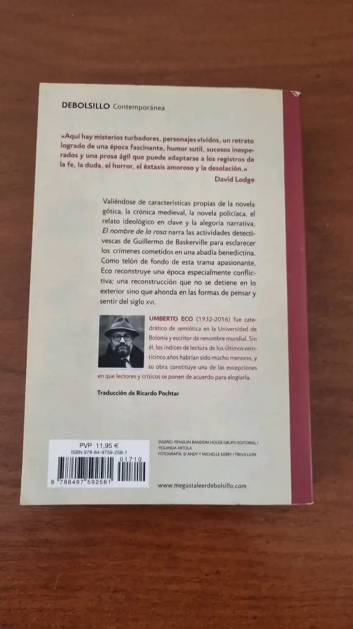 Libro 'El nombre de la rosa' de Umberto Eco - 2