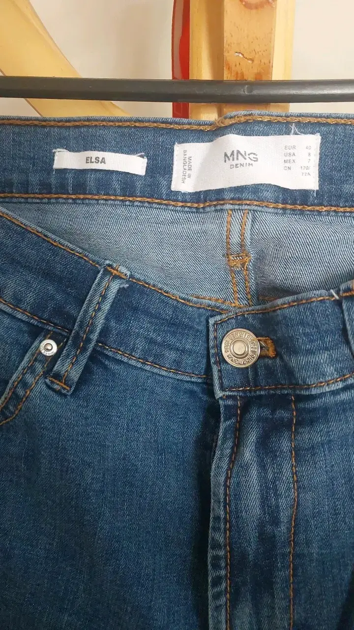 Jeans azul mujer MANGO Denim Elsa - 2