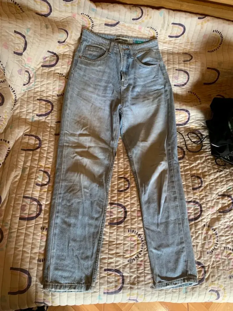 Jeans Mom Fit Americano Talla 34