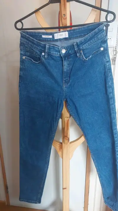 Jeans azul MANGO  Denim Sculpt para mujer - miniatura 1