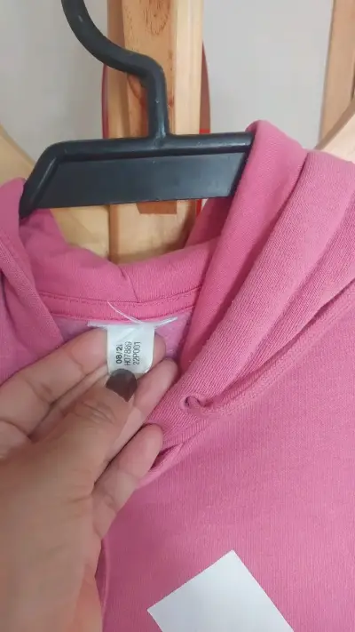 Polerón rosado Adidas con capucha - miniatura 3