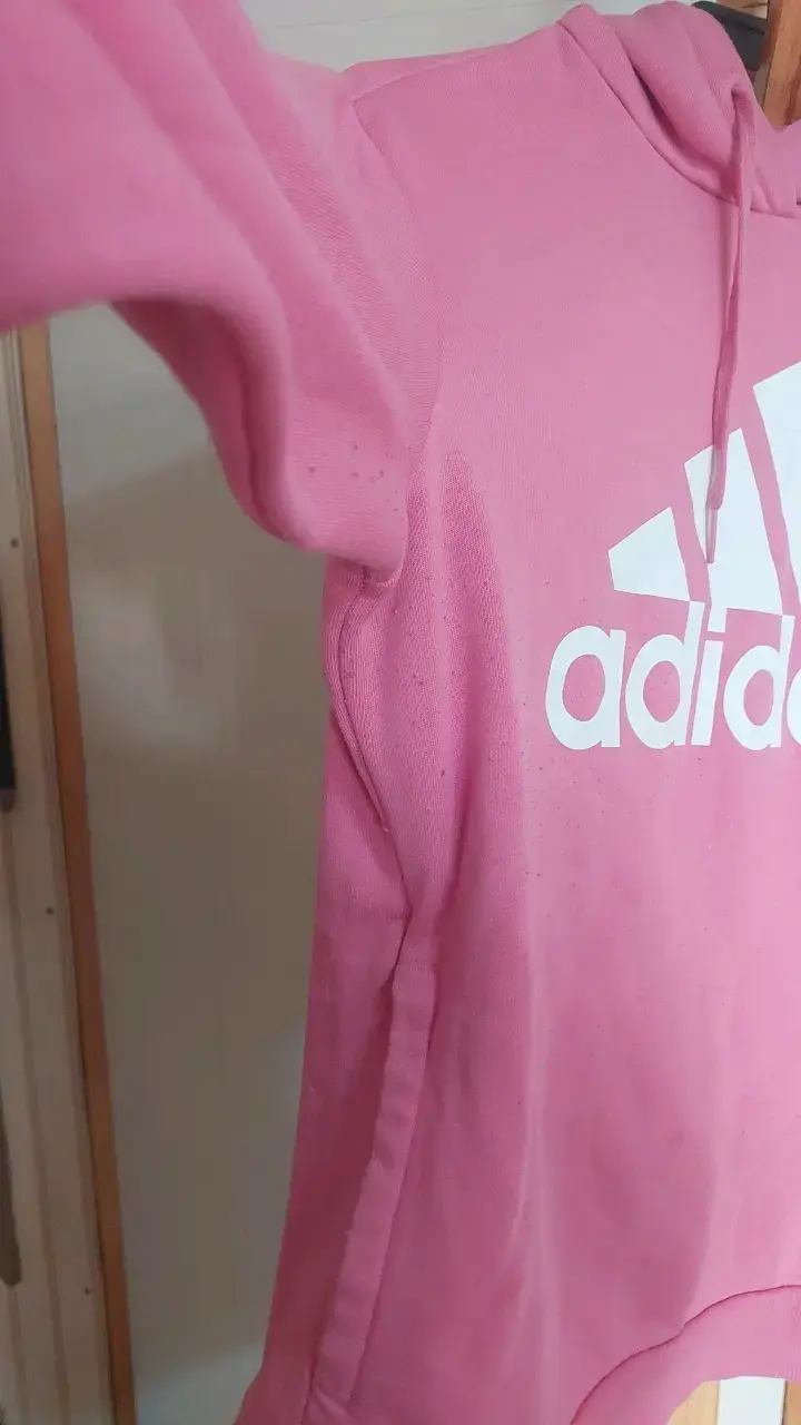 Polerón rosado Adidas con capucha - 5
