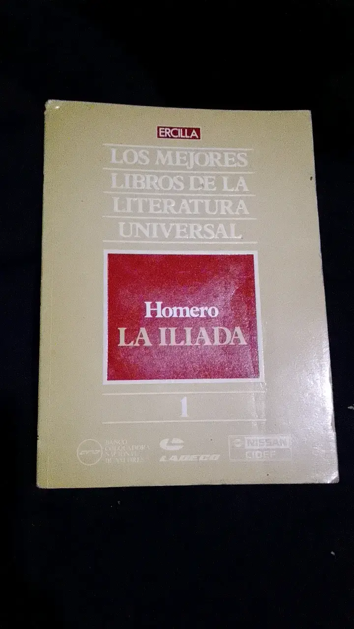 Libro La Ilíada de Homero Edición Ercilla - 1