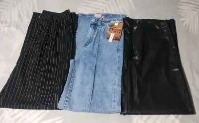 Pack de tres pantalones para mujer talla 36 nuevos - miniatura 1