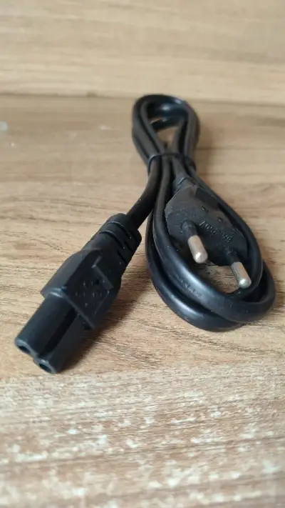 Cable de alimentación eléctrica negro - miniatura 1