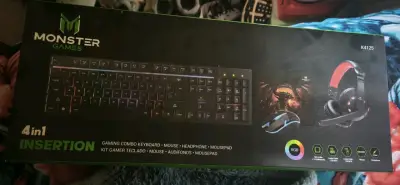 Kit Gamer 4 en 1 Monster Games RGB - miniatura 1