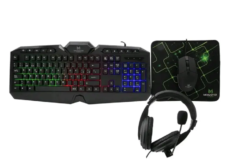 Kit Gamer 4 en 1 Monster Games RGB - 2