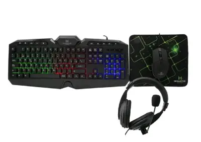 Kit Gamer 4 en 1 Monster Games RGB - miniatura 2