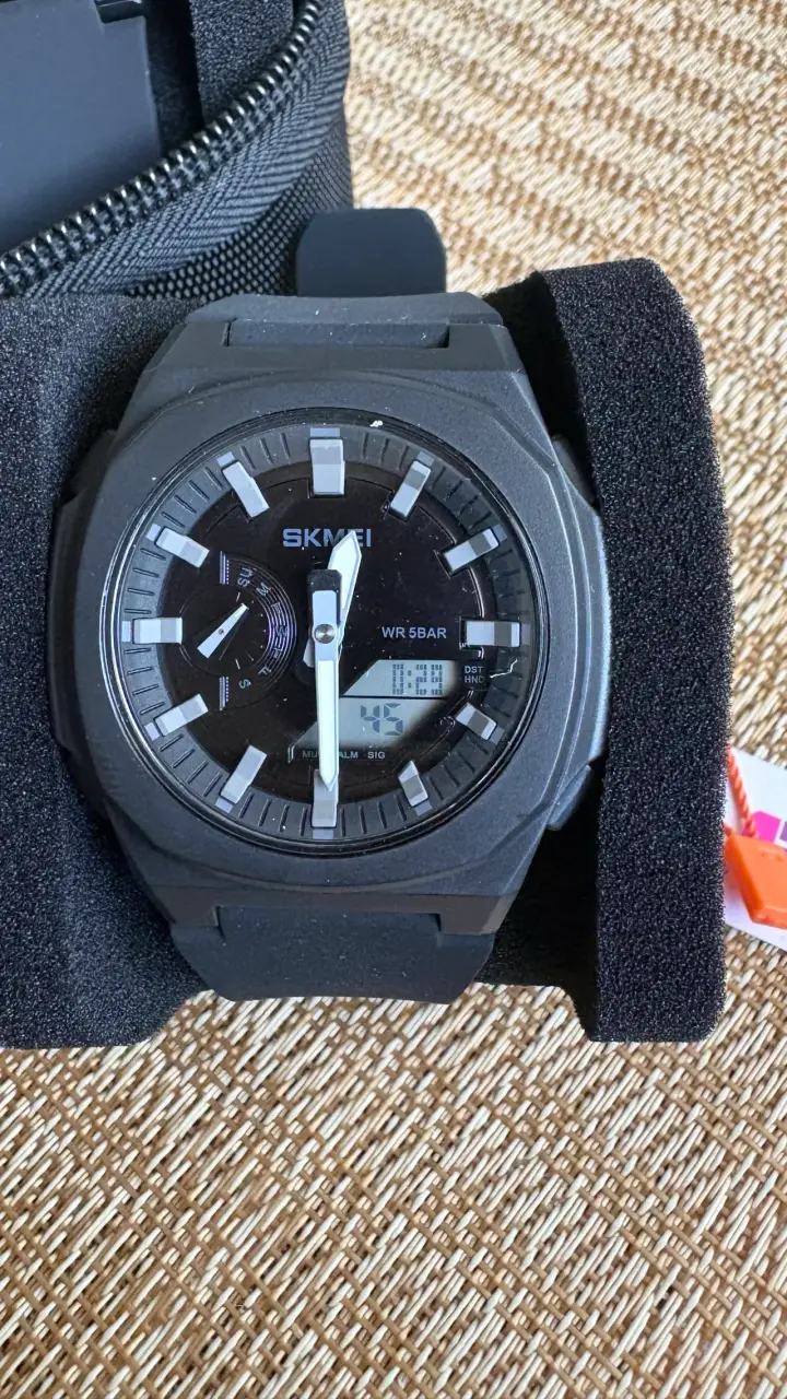 Reloj digital analógico Skmei negro resistente - 4