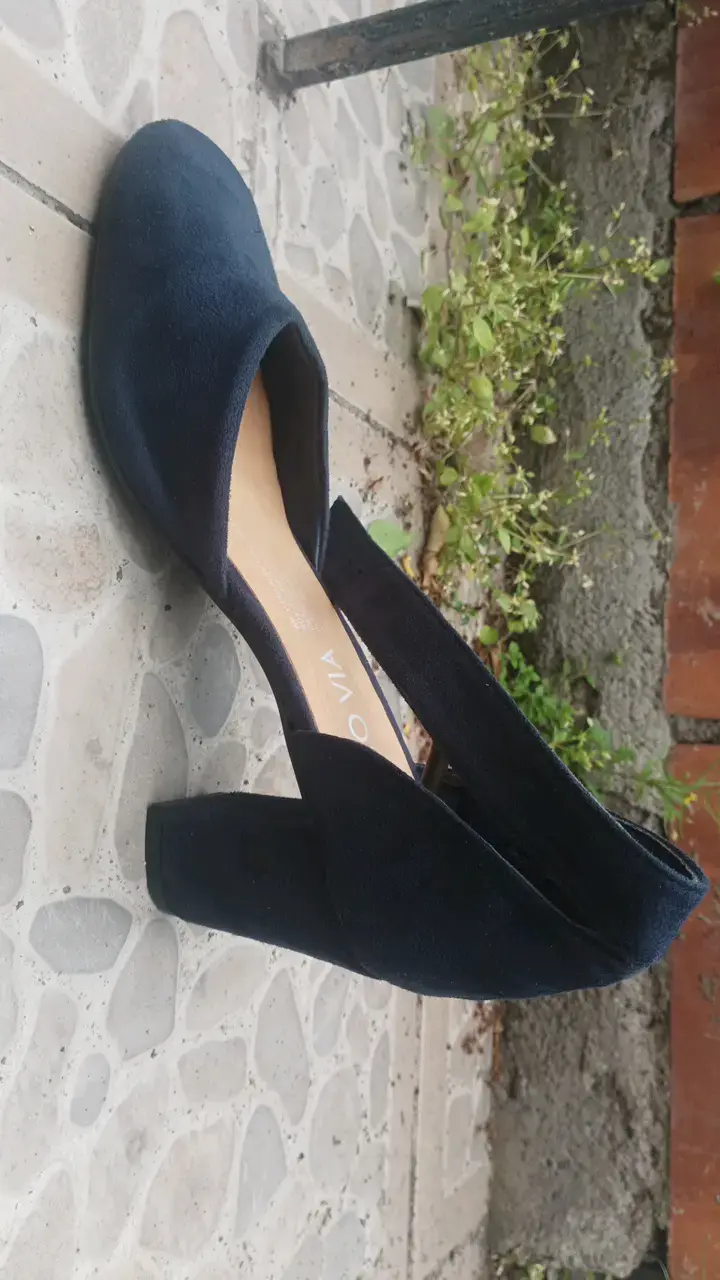 Zapatos de tacón azul oscuro Euro Vía - 1