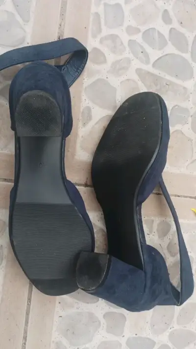 Zapatos de tacón azul oscuro Euro Vía - miniatura 5