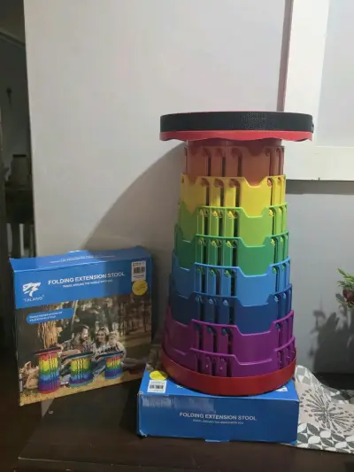 Taburetes telescópico plegable multicolor Talang - miniatura 1