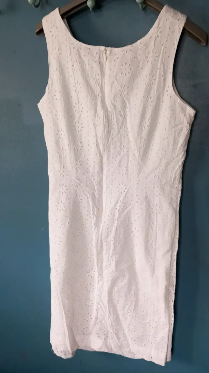 Vestido blanco sin mangas - 2