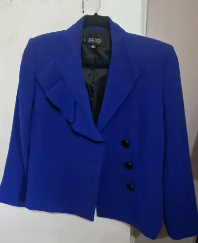 Blazer azul mujer Kasper elegante - miniatura 1