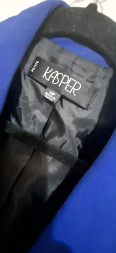 Blazer azul mujer Kasper elegante - miniatura 4