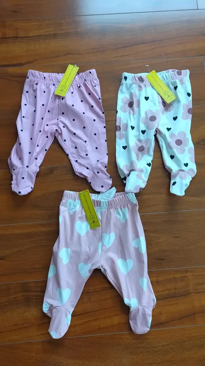 Set de 3 bodys para bebé manga larga 0-1 mes