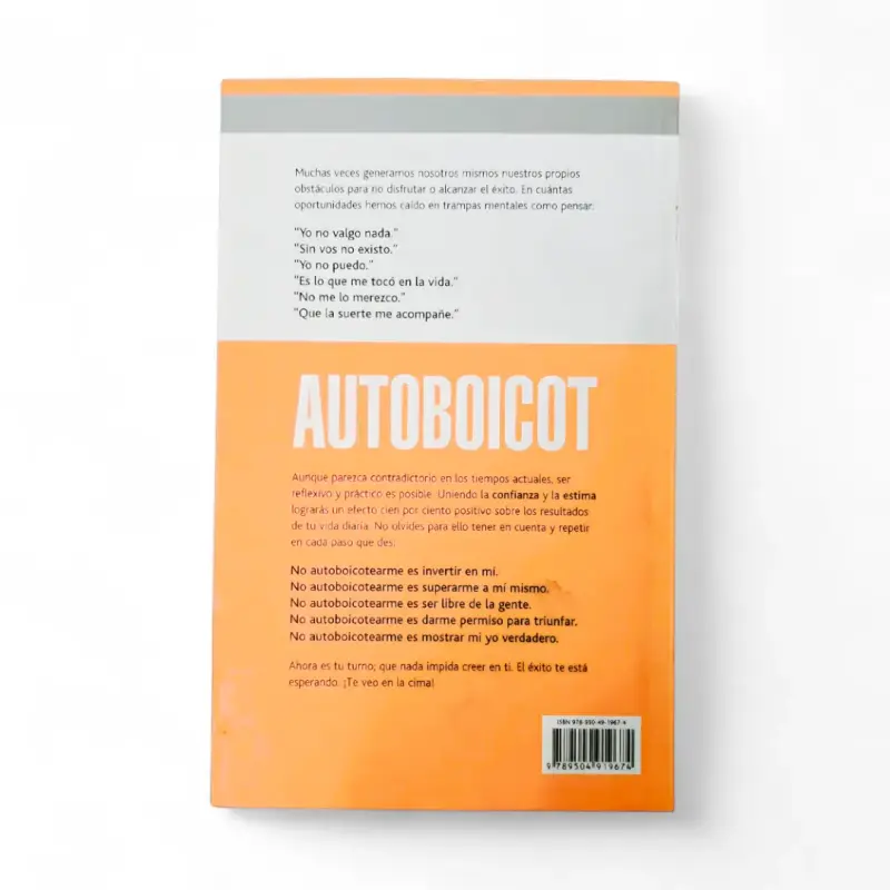 Libro Autoboycot de Bernardo Stamateas - 2