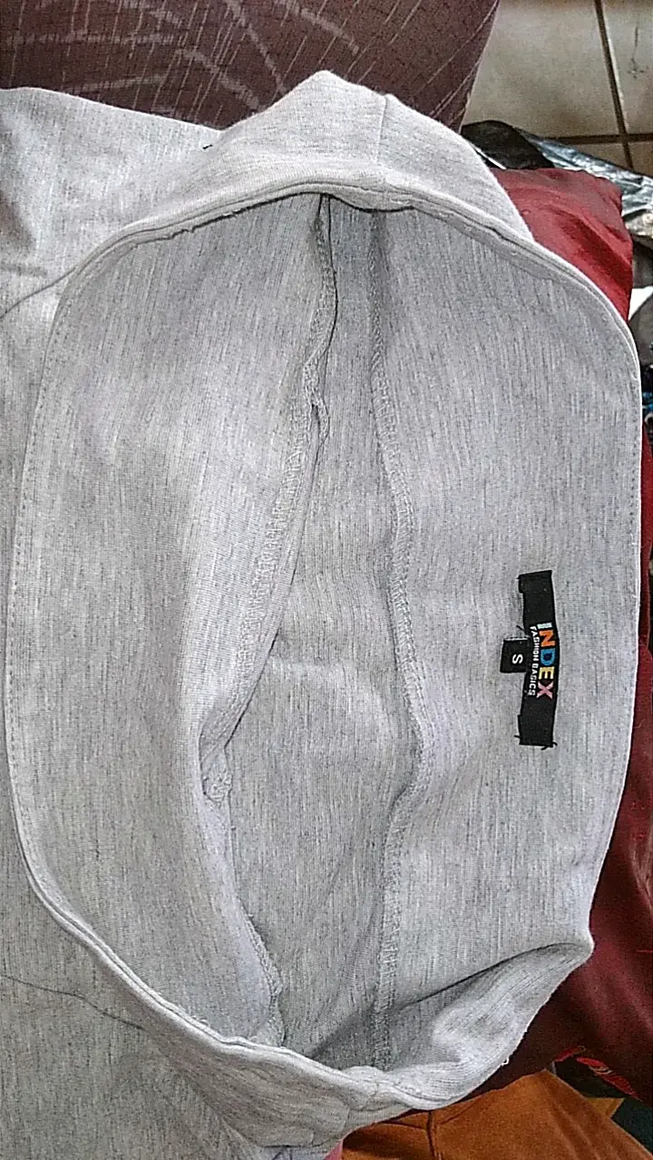 Falda gris casual Index talla S - 3
