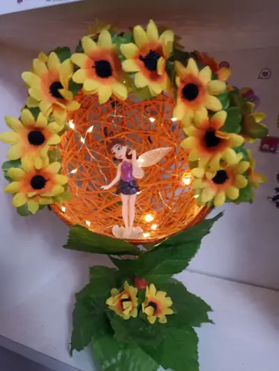 Lámpara Rosetta y girasoles - miniatura 1