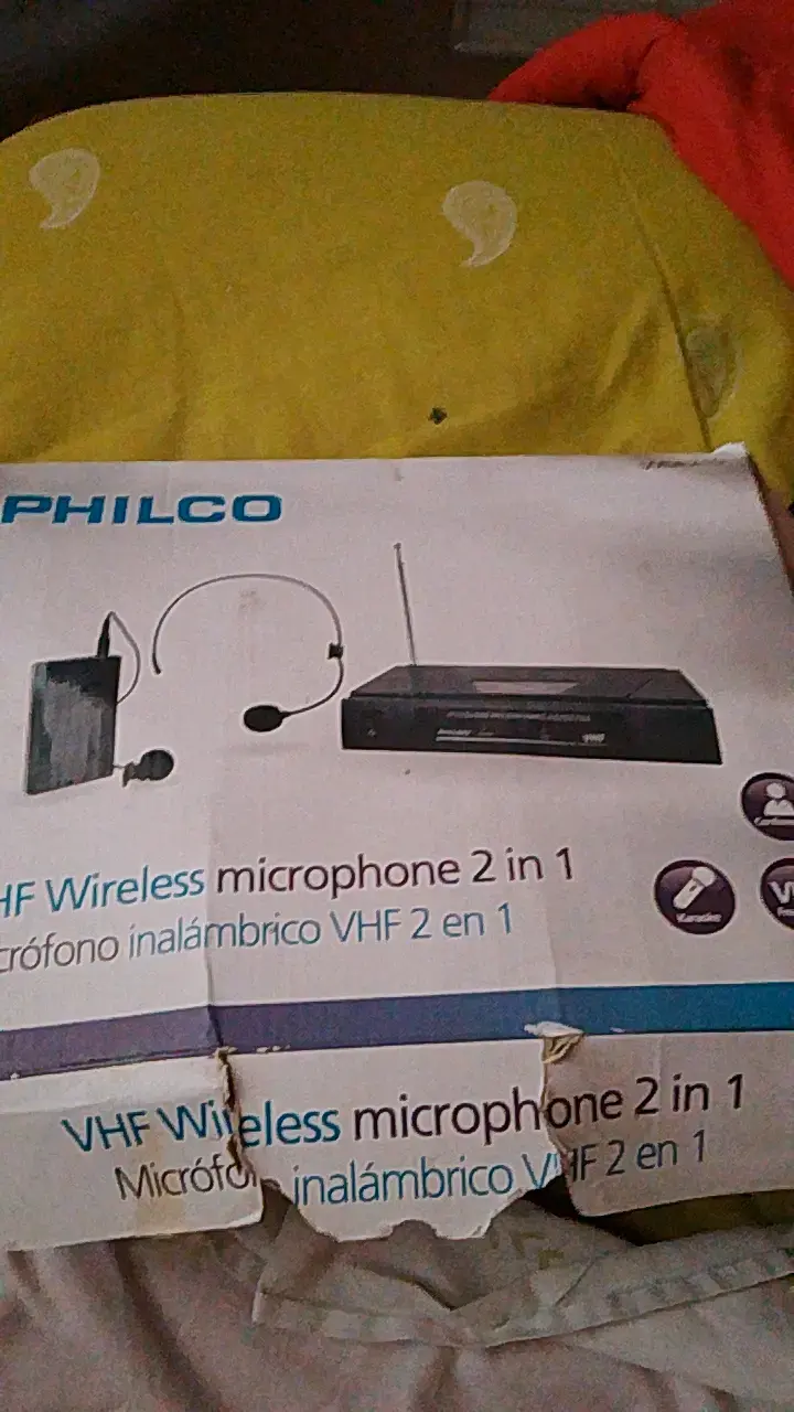 Micrófono Inalámbrico VHF Philco 2 en 1 - 2