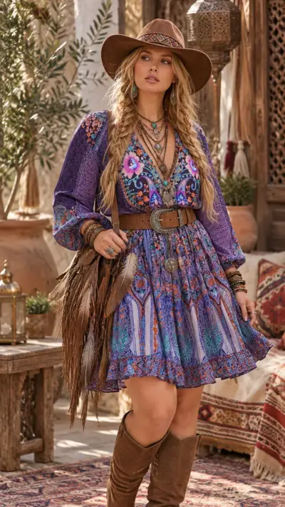 Vestido Johnny Was  Bohemian Luxury XL - miniatura 1