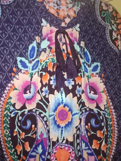 Vestido Johnny Was  Bohemian Luxury XL - miniatura 6
