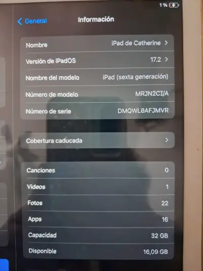 Ipad 6ta generación - miniatura 1