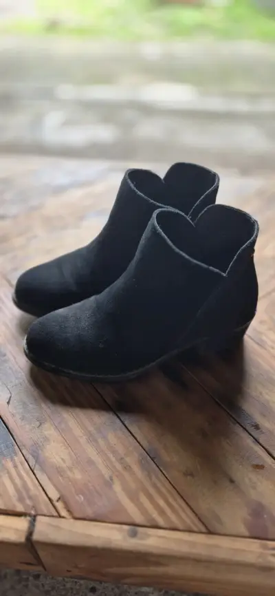 Botines de cuero negro Bamers para mujer - miniatura 1