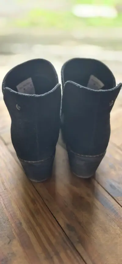 Botines de cuero negro Bamers para mujer - miniatura 3