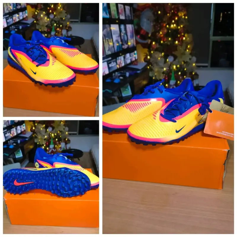 Zapatillas deportivas Nike amarillas y azules