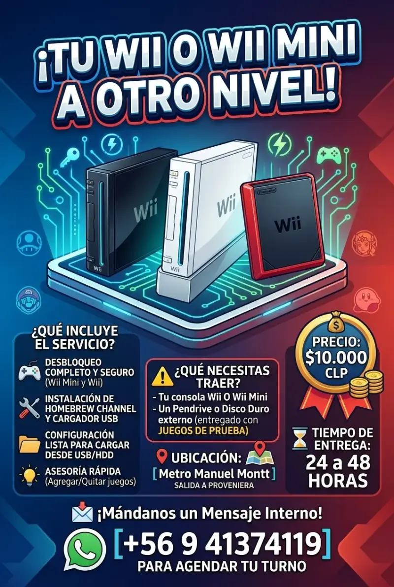 🔥 ¡LIBERACIÓN Y DESBLOQUEO DE WII Mini y WII