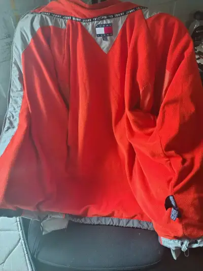 Cortaviento Tommy Hilfiger gris y naranja - miniatura 5