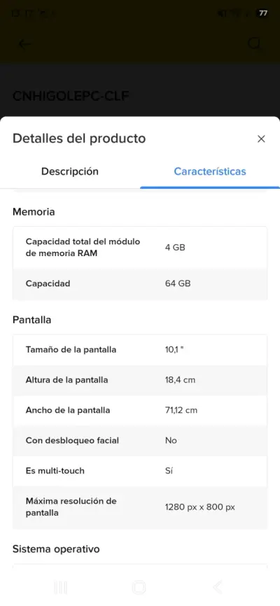 Tablet Rugged HIGOLE PC F7n Negra - miniatura 2