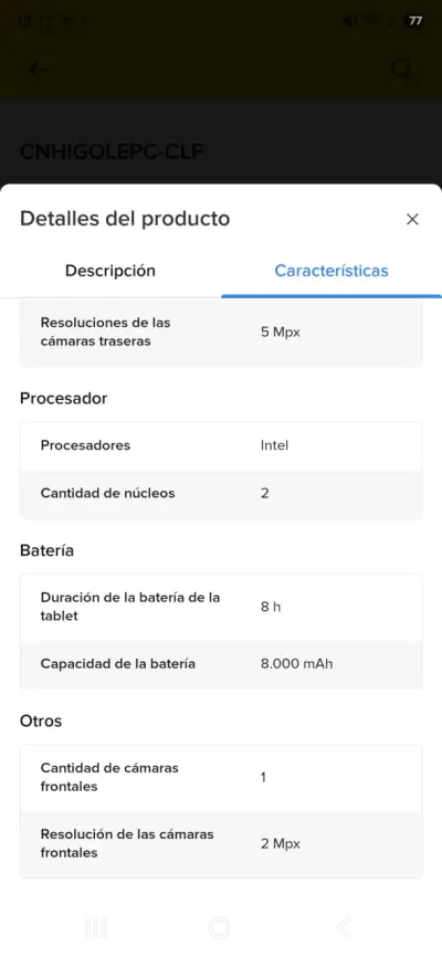 Tablet Rugged HIGOLE PC F7n Negra - miniatura 4