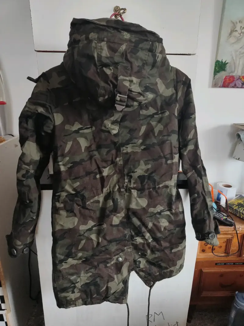 Parka camuflada para mujer Opposite Basics - 2