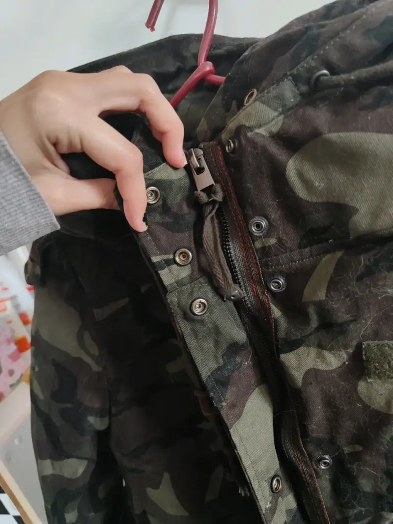 Parka camuflada para mujer Opposite Basics - 4