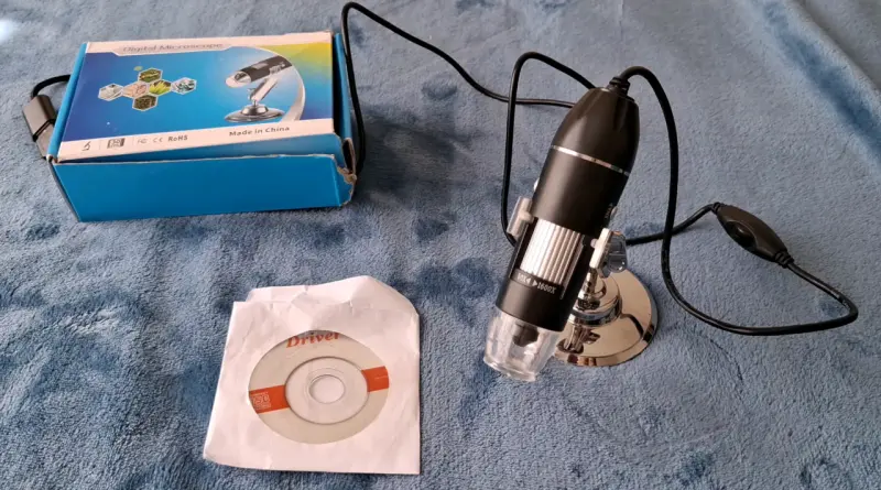 Microscopio digital USB con aumento 1600X