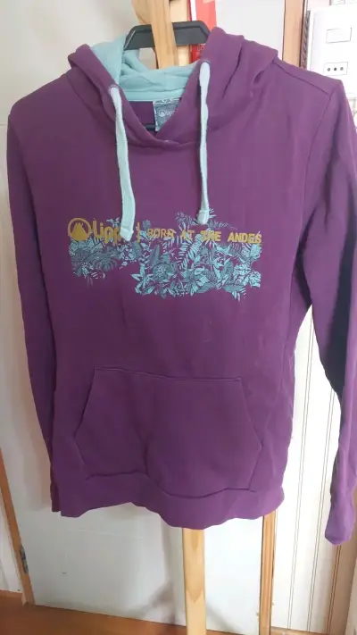 Polerón morado para mujer Lippi con capucha - miniatura 1