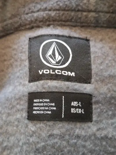 Camisa de franela gris Volcom hombre Talla L - miniatura 4