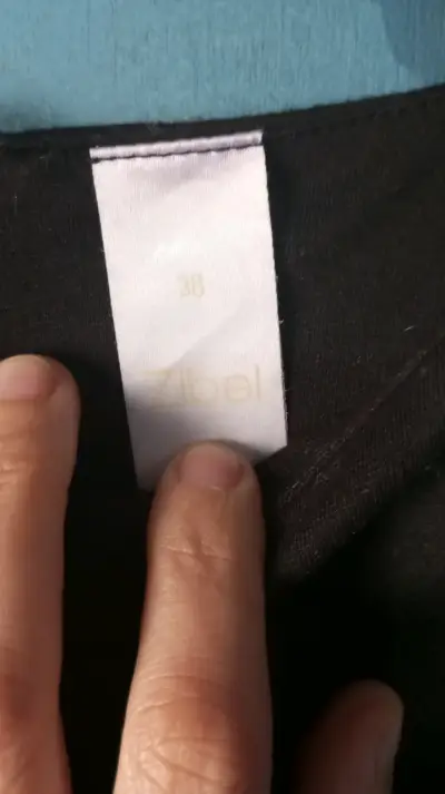 Vestido sin mangas negro con detalle azul - miniatura 6