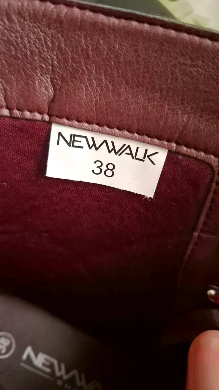 Botas de cuero burdeos con cordones Newwalk - 2