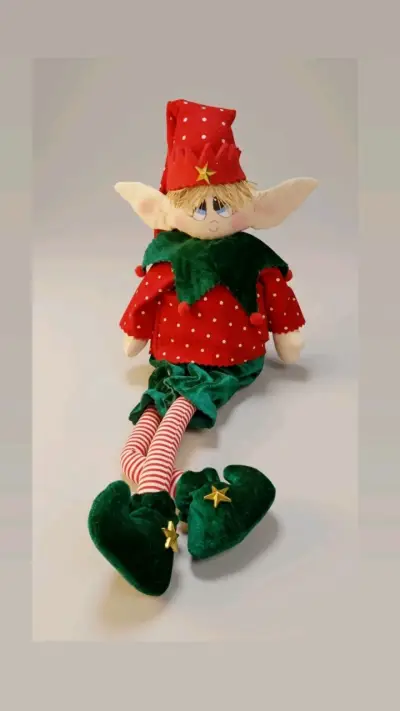 Muñeco de Duende Navideño estilo country - miniatura 5