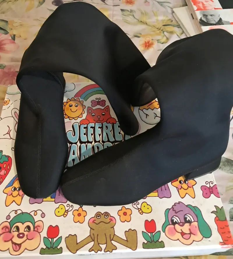 Botas negras Jeffrey Campbell de tela elástica - 3
