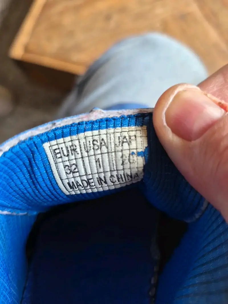 Zapatillas de fútbol azules talla 32 - 3