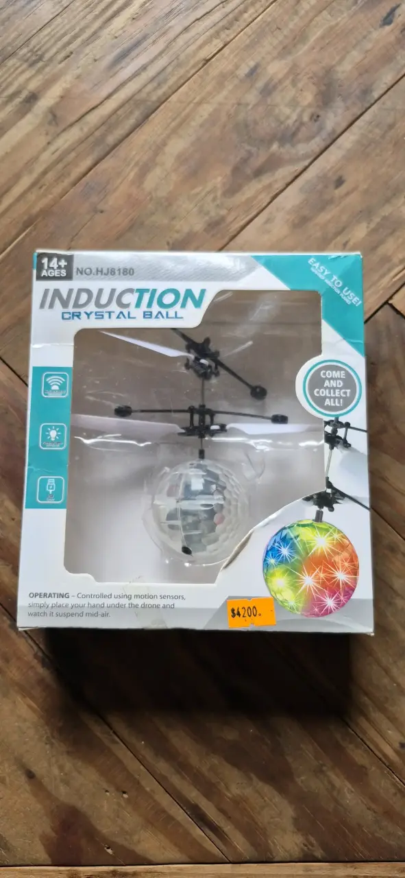 Helicóptero Juguete Induction Crystal Ball