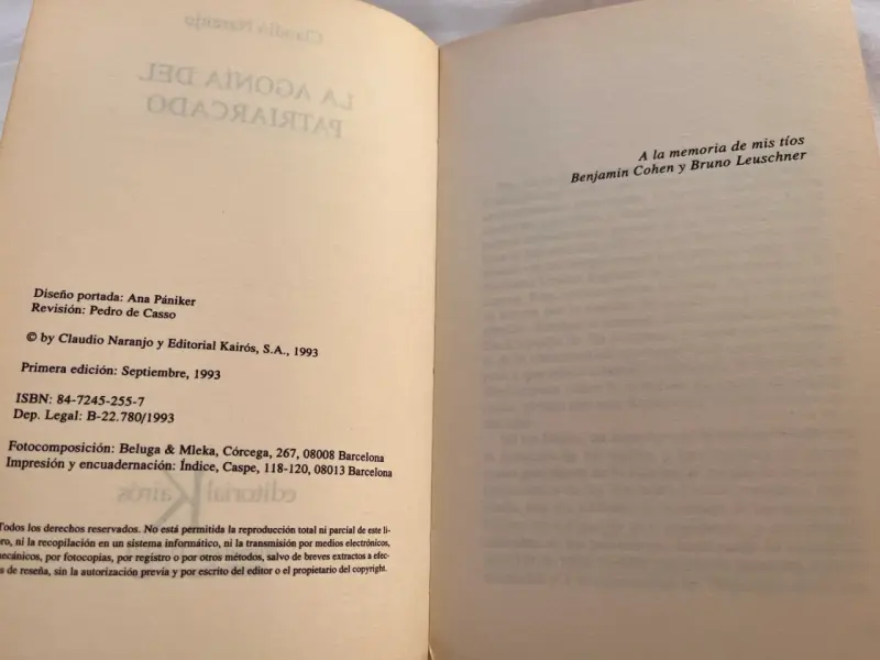 'La Agonía del Patriarcado' de Claudio Naranj - 6