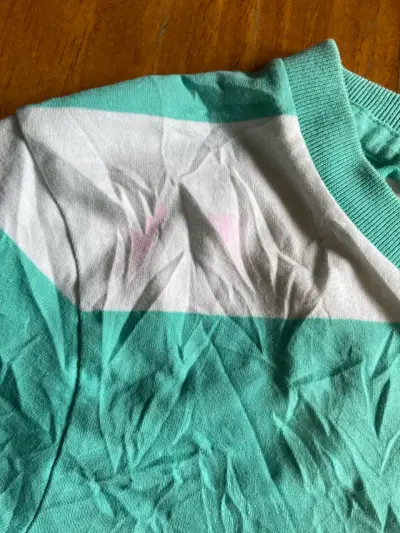 Polera a rayas verde y blanca Hollister - miniatura 4