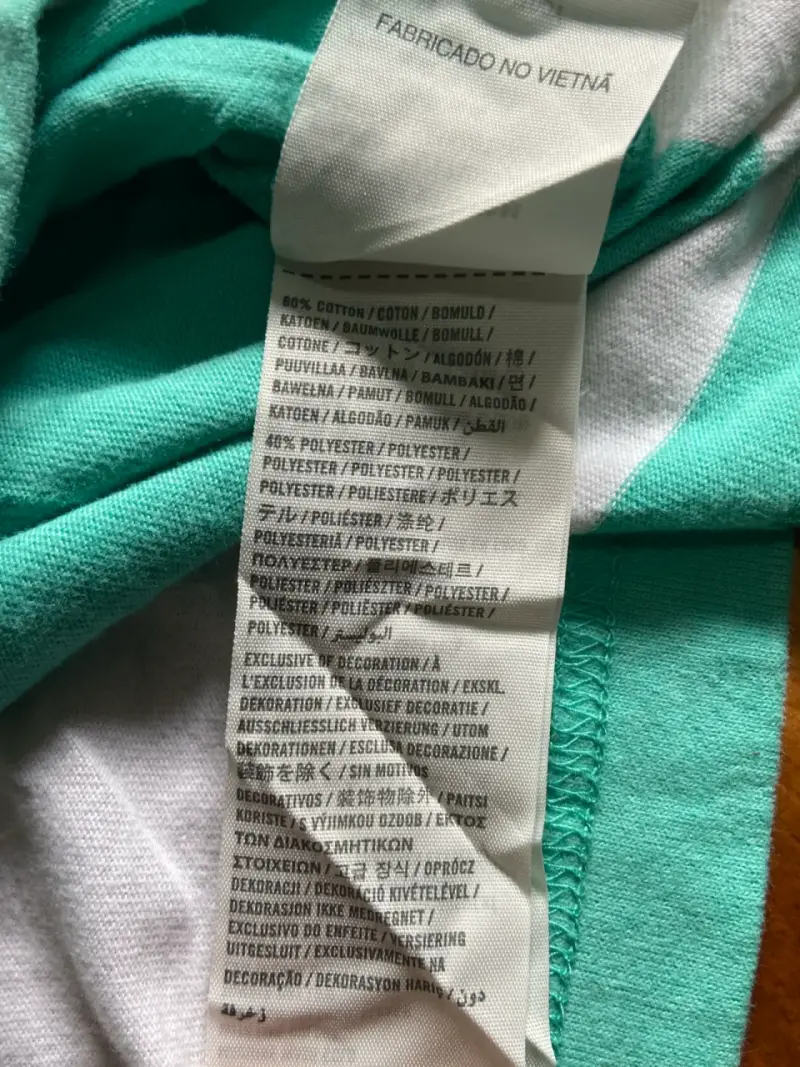 Polera a rayas verde y blanca Hollister - 5