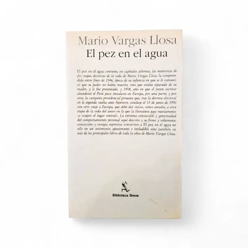 Libro 'El pez en el agua' de Mario Vargas Llosa - 2