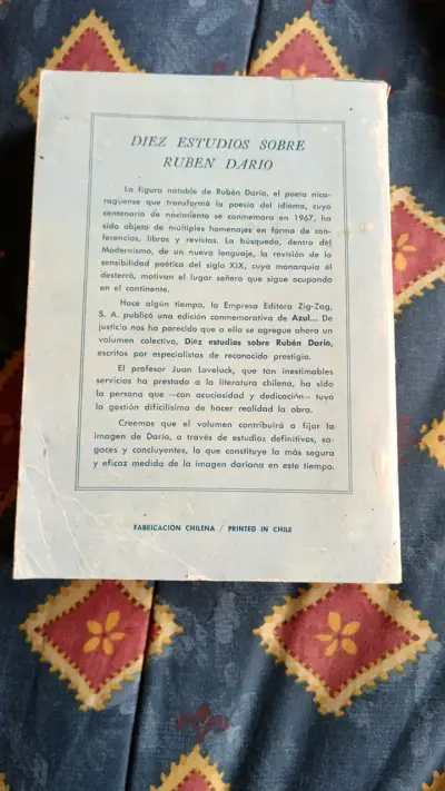Libro Diez Estudios Sobre Rubén Darío Zig-Zag - miniatura 2